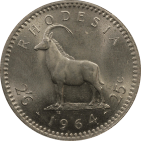 25 centow 1964 rodezja a